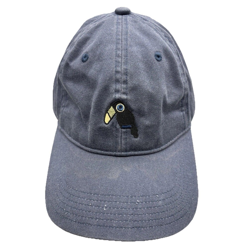 Barney Cools Toucan Embroidered Dad Hat Blue Slouch Baseball Cap